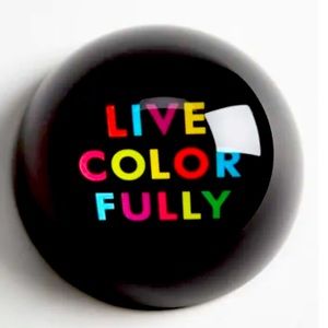 Kate Spade Paperweight by Lenox, LIVE COLORFULLY, Gift Box Included